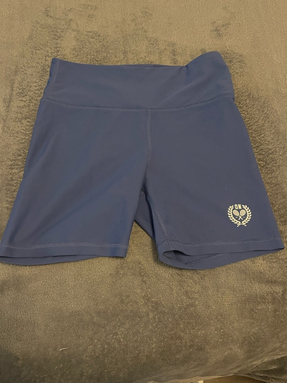 Old Navy Navy High-Waist 6” Bike Shorts with pickleball Crest